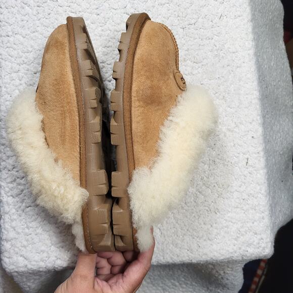 UGG Scuffette II Shearling slippers Chestnut Women's size 7 - Picture 4 of 6